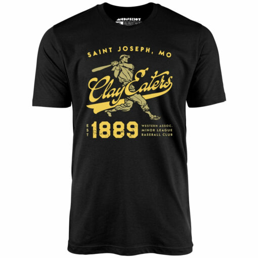 Saint Joseph Clay Eaters – Missouri – Vintage Defunct Baseball Teams – Unisex T-Shirt