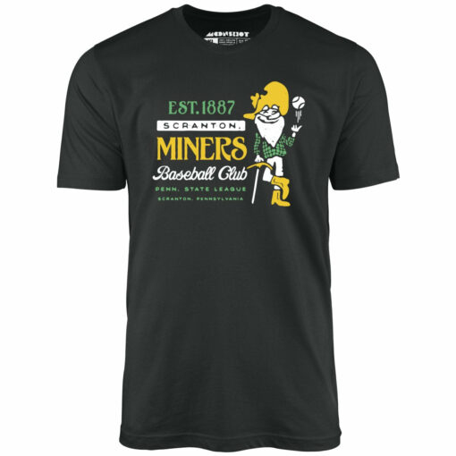 Scranton Miners – Pennsylvania – Vintage Defunct Baseball Teams – Unisex T-Shirt