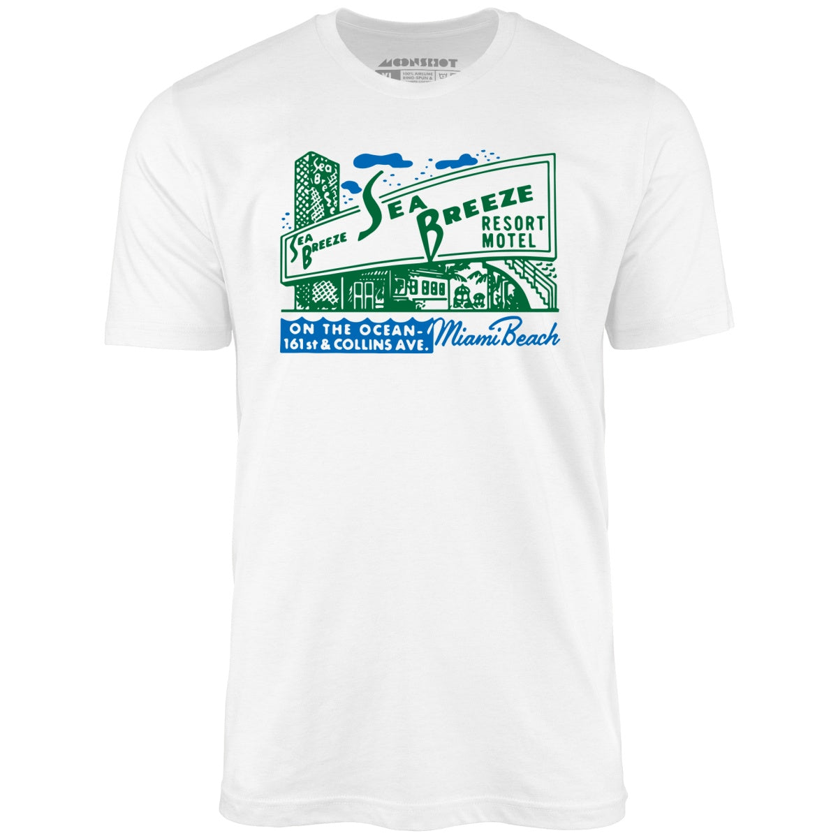 Sea Breeze - Miami, FL - Vintage Motel - Unisex T-Shirt Sea Breeze - Miami, FL - Vintage Motel - Unisex T-Shirt