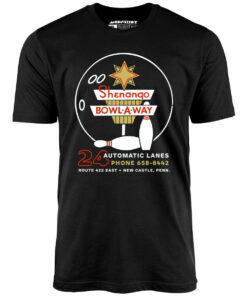 Shenango Bowl-a-Way – New Castle, PA – Vintage Bowling Alley – Unisex T-Shirt Shenango Bowl-a-Way – New Castle, PA – Vintage Bowling Alley – Unisex T-Shirt