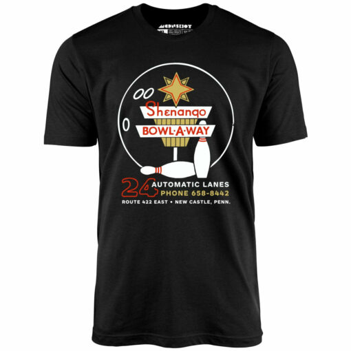 Shenango Bowl-a-Way – New Castle, PA – Vintage Bowling Alley – Unisex T-Shirt