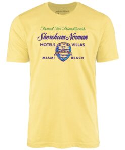 Shoreham Norman Hotels & Villas v2 – Miami, FL – Vintage Hotel – Unisex T-Shirt
