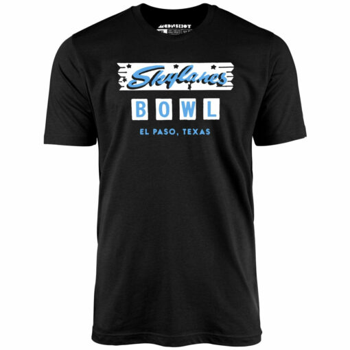 Skylanes Bowl – El Paso, TX – Vintage Bowling Alley – Unisex T-Shirt