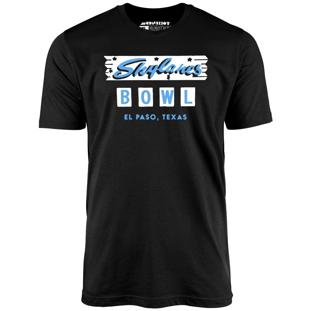 Skylanes Bowl - El Paso, TX - Vintage Bowling Alley - Unisex T-Shirt Skylanes Bowl - El Paso, TX - Vintage Bowling Alley - Unisex T-Shirt