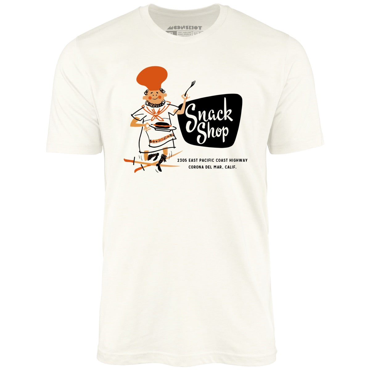 Snack Shop – Corona Del Mar, CA – Vintage Restaurant – Unisex T-Shirt