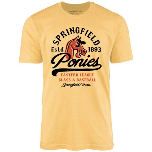 Springfield Ponies – Massachusetts – Vintage Defunct Baseball Teams – Unisex T-Shirt