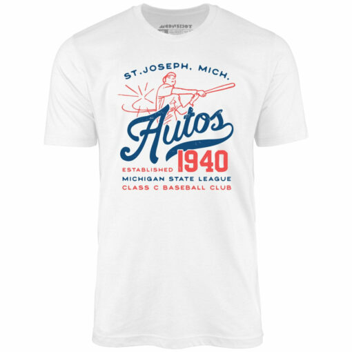 St. Joseph Autos – Michigan – Vintage Defunct Baseball Teams – Unisex T-Shirt