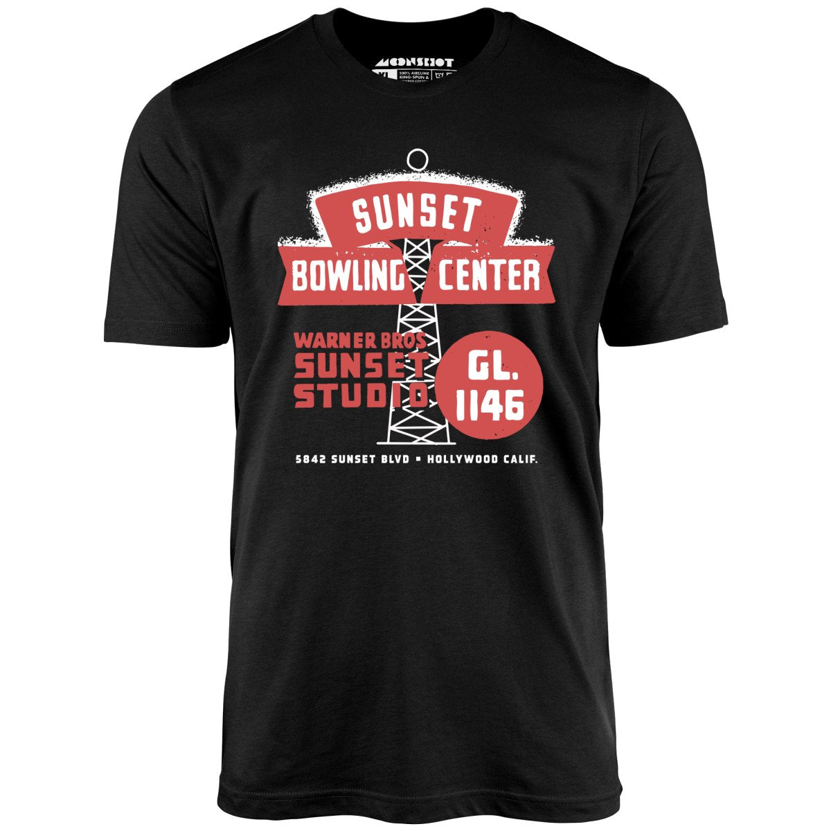 Sunset Bowling Center - Hollywood, CA - Vintage Bowling Alley - Unisex T-Shirt Sunset Bowling Center - Hollywood, CA - Vintage Bowling Alley - Unisex T-Shirt