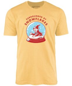 Surrounded by Snowflakes – Unisex T-Shirt