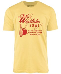 Swanson’s Westlake Bowl – Daly City, CA – Vintage Bowling Alley – Unisex T-Shirt