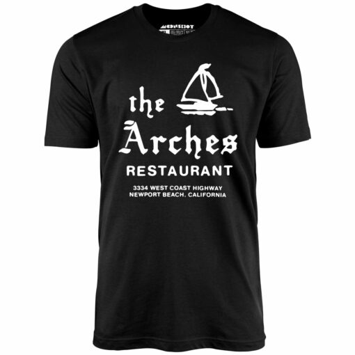 The Arches – Newport Beach, CA – Vintage Restaurant – Unisex T-Shirt