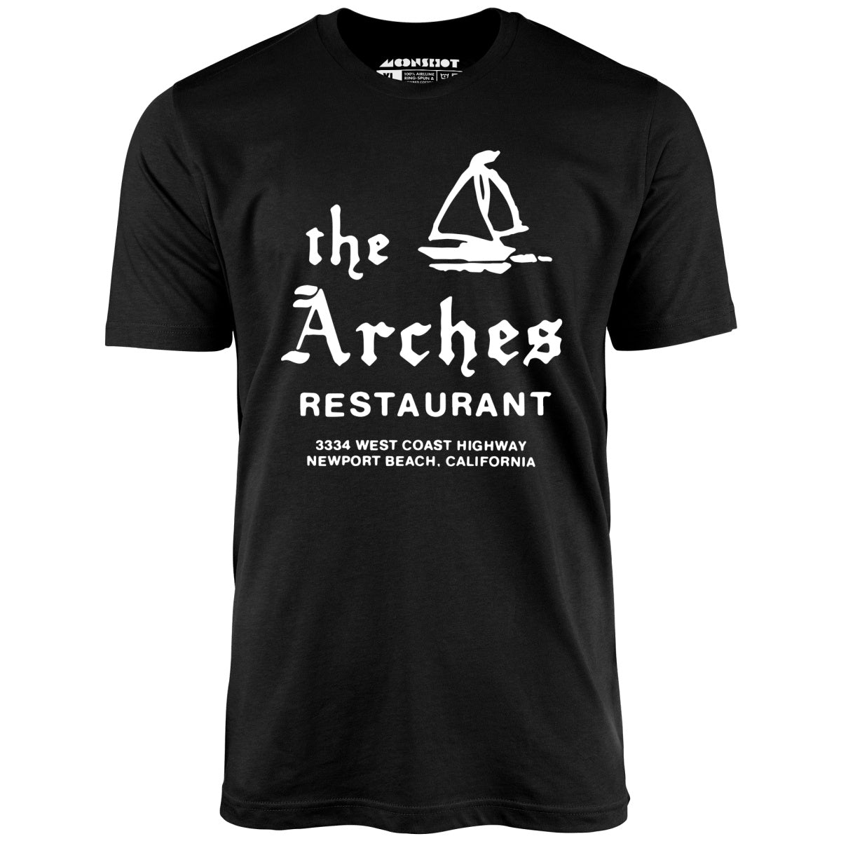 The Arches - Newport Beach, CA - Vintage Restaurant - Unisex T-Shirt The Arches - Newport Beach, CA - Vintage Restaurant - Unisex T-Shirt