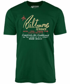 The Biltmore Terrace – Miami Beach, FL – Vintage Hotel – Unisex T-Shirt