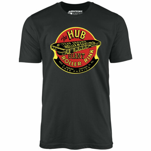 The Hub Roller Rink – Chicago, Illinois – Vintage Roller Rink – Unisex T-Shirt