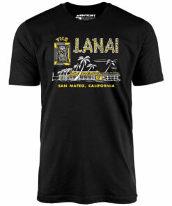 The Lanai – San Mateo, CA – Vintage Tiki Bar – Unisex T-Shirt