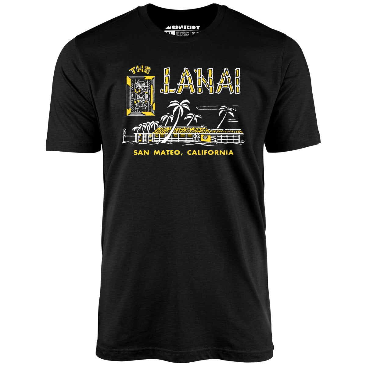 The Lanai - San Mateo, CA - Vintage Tiki Bar - Unisex T-Shirt The Lanai - San Mateo, CA - Vintage Tiki Bar - Unisex T-Shirt