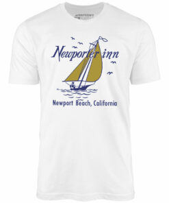 The Newporter Inn v2 – Newport Beach, CA – Vintage Hotel – Unisex T-Shirt