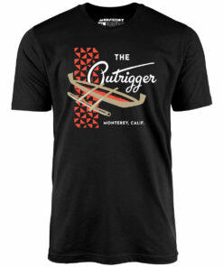 The Outrigger – Monterey, CA – Vintage Tiki Bar – Unisex T-Shirt