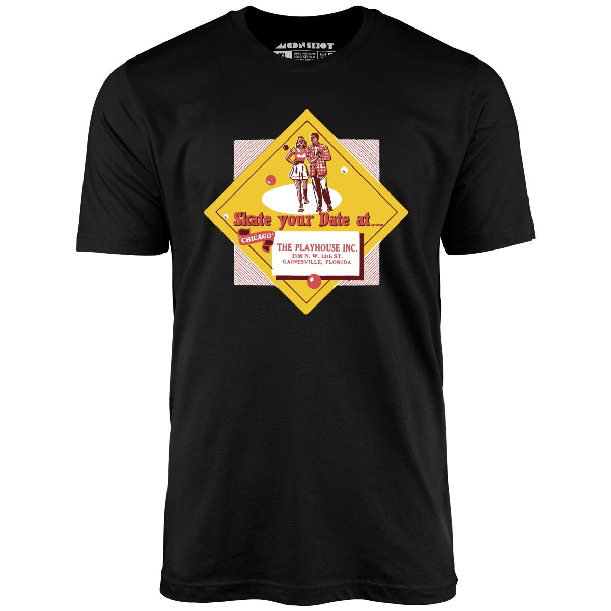 The Playhouse - Gainesville, FL - Vintage Roller Rink - Unisex T-Shirt The Playhouse - Gainesville, FL - Vintage Roller Rink - Unisex T-Shirt