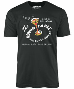 The Round Table – Laguna Beach, CA – Vintage Restaurant – Unisex T-Shirt