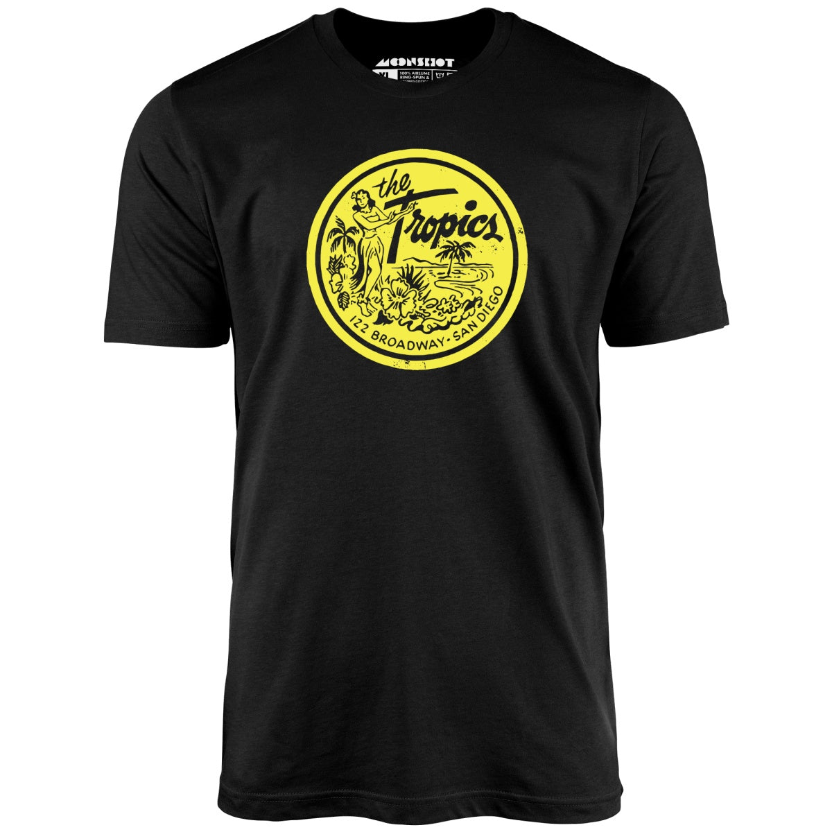 The Tropics - San Diego, CA - Vintage Tiki Bar - Unisex T-Shirt The Tropics - San Diego, CA - Vintage Tiki Bar - Unisex T-Shirt