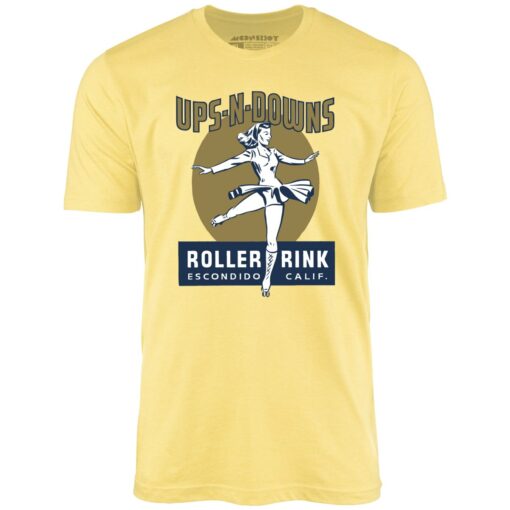 Ups-N-Downs – Escondido, CA – Vintage Roller Rink – Unisex T-Shirt