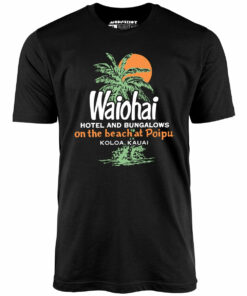 Waiohai Hotel and Bungalows – Kauai, Hawaii – Vintage – Unisex T-Shirt