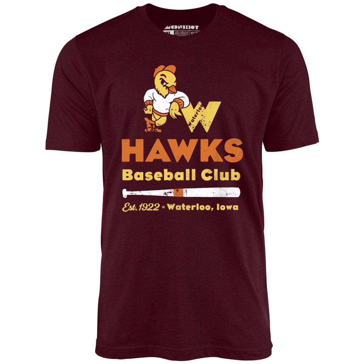 Waterloo Hawks - Iowa - Vintage Defunct Baseball Teams - Unisex T-Shirt Waterloo Hawks - Iowa - Vintage Defunct Baseball Teams - Unisex T-Shirt