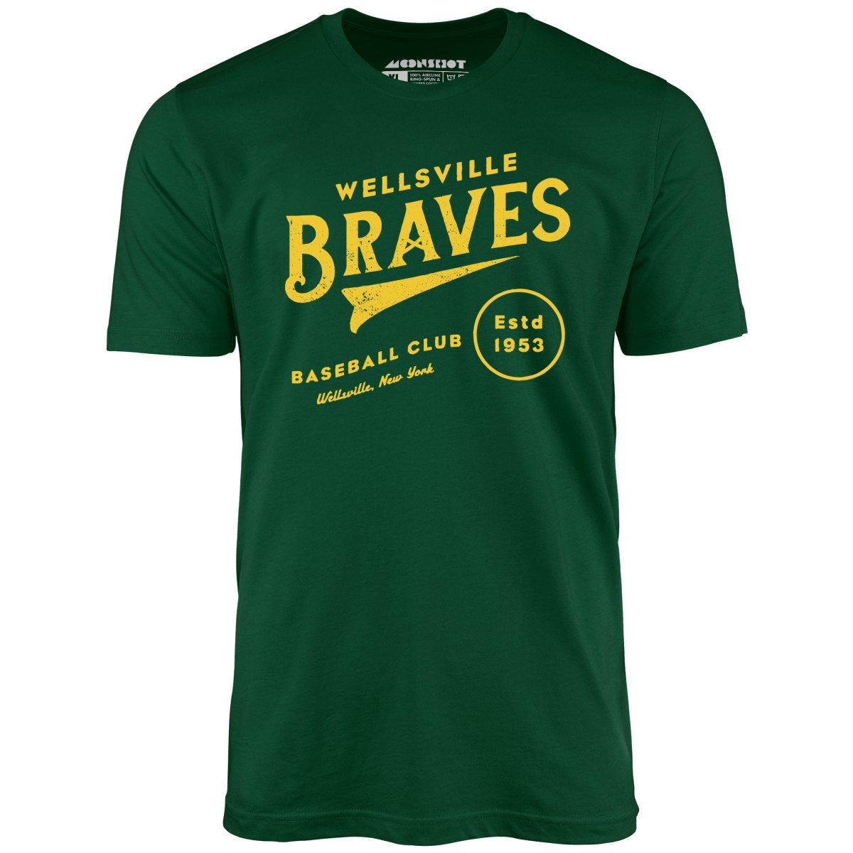Wellsville Braves - New York - Vintage Defunct Baseball Teams - Unisex T-Shirt Wellsville Braves - New York - Vintage Defunct Baseball Teams - Unisex T-Shirt