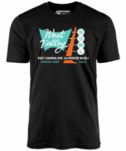 West Valley Bowl – Canoga Park, CA – Vintage Bowling Alley – Unisex T-Shirt