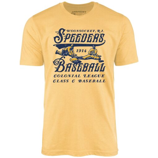 Woonsocket Speeders – Rhode Island – Vintage Defunct Baseball Teams – Unisex T-Shirt