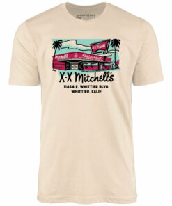 X-X Mitchell’s – Whittier, CA – Vintage Restaurant – Unisex T-Shirt