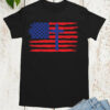 American Flag Faith Cross  T Shirt