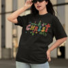 Boho Christian Merry Christmas Tree Shirts