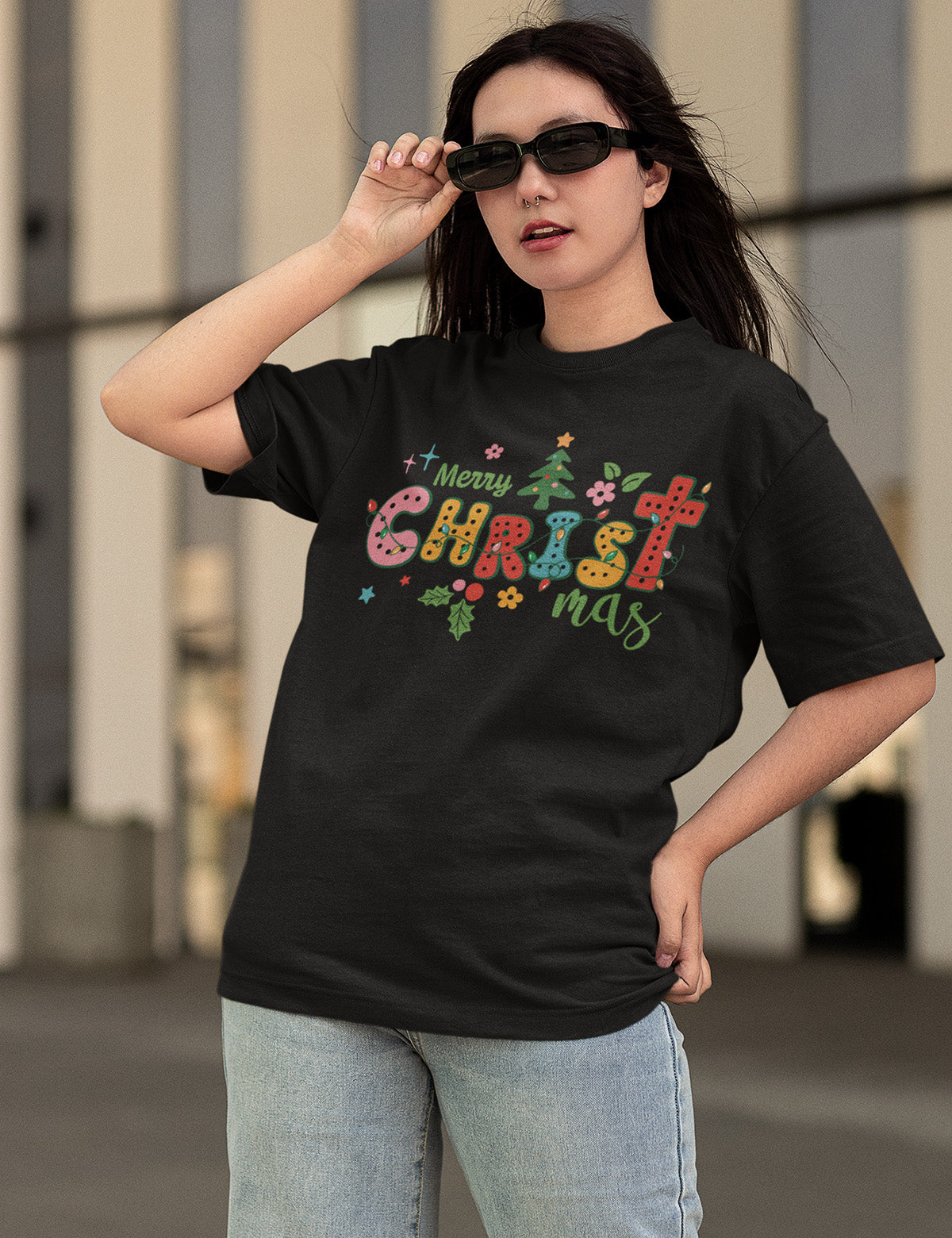 Boho Christian Merry Christmas Tree Shirts Boho Christian Merry Christmas Tree Shirts
