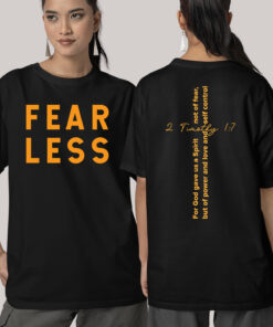 Christian Clothing Fearless Front Back T Shirt