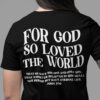 For God So Loved The World Vintage Christian Tshirt