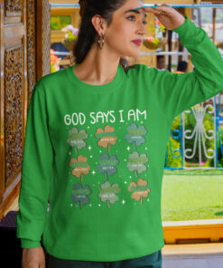 God Says I am Irish Christian Shirt
