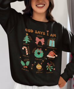 Jesus God Says I Am Christmas Christian Shirt