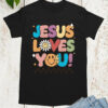 Jesus Loves You Retro T Shirt