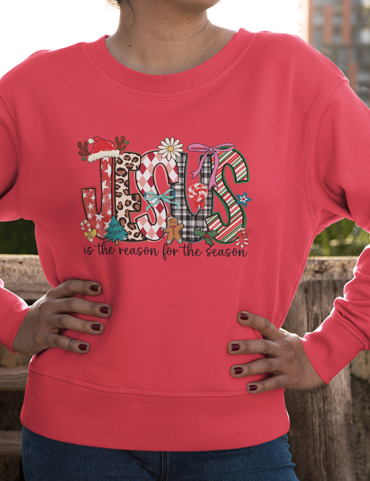 Jesus is the Reason Christmas Sweater Jesus is the Reason Christmas Sweater