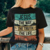 Jesus the Way Truth Life Groovy T Shirt