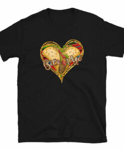 Bite Me Taco Heart Unisex T-Shirt