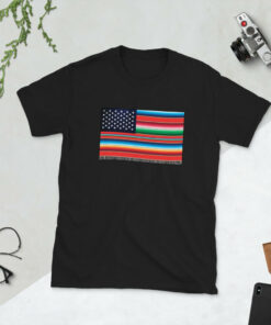 Cross Cultured Serape American Flag Unisex T-Shirt