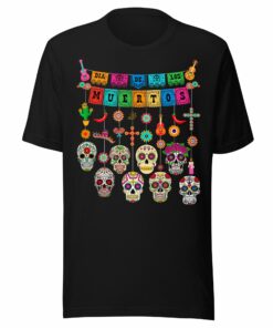 Dia De Los Muertos Funny Day of the Dead Hanging Skulls T-Shirt