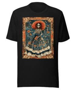Dia De Los Muertos Sugar Skull Lady t-shirt