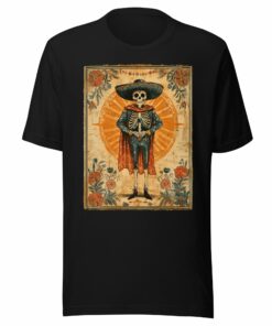 El Charro Calavera – Dia de los Muertos Tee