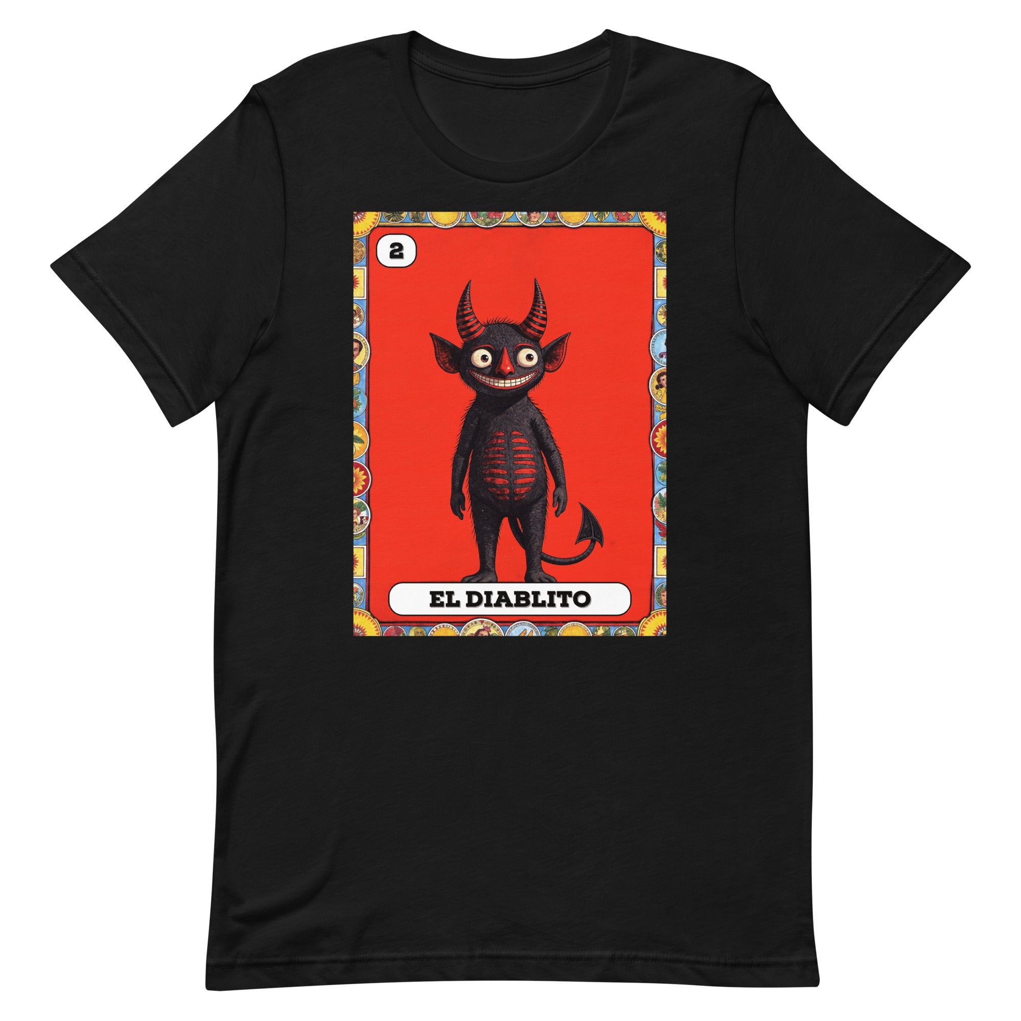 El Diablito Mexican Loteria T-Shirt El Diablito Mexican Loteria T-Shirt