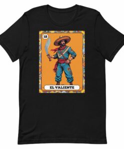 El Valiente Mexican Loteria T-Shirt