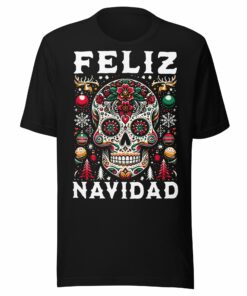 Feliz Navidad Sugar Skull T-Shirt